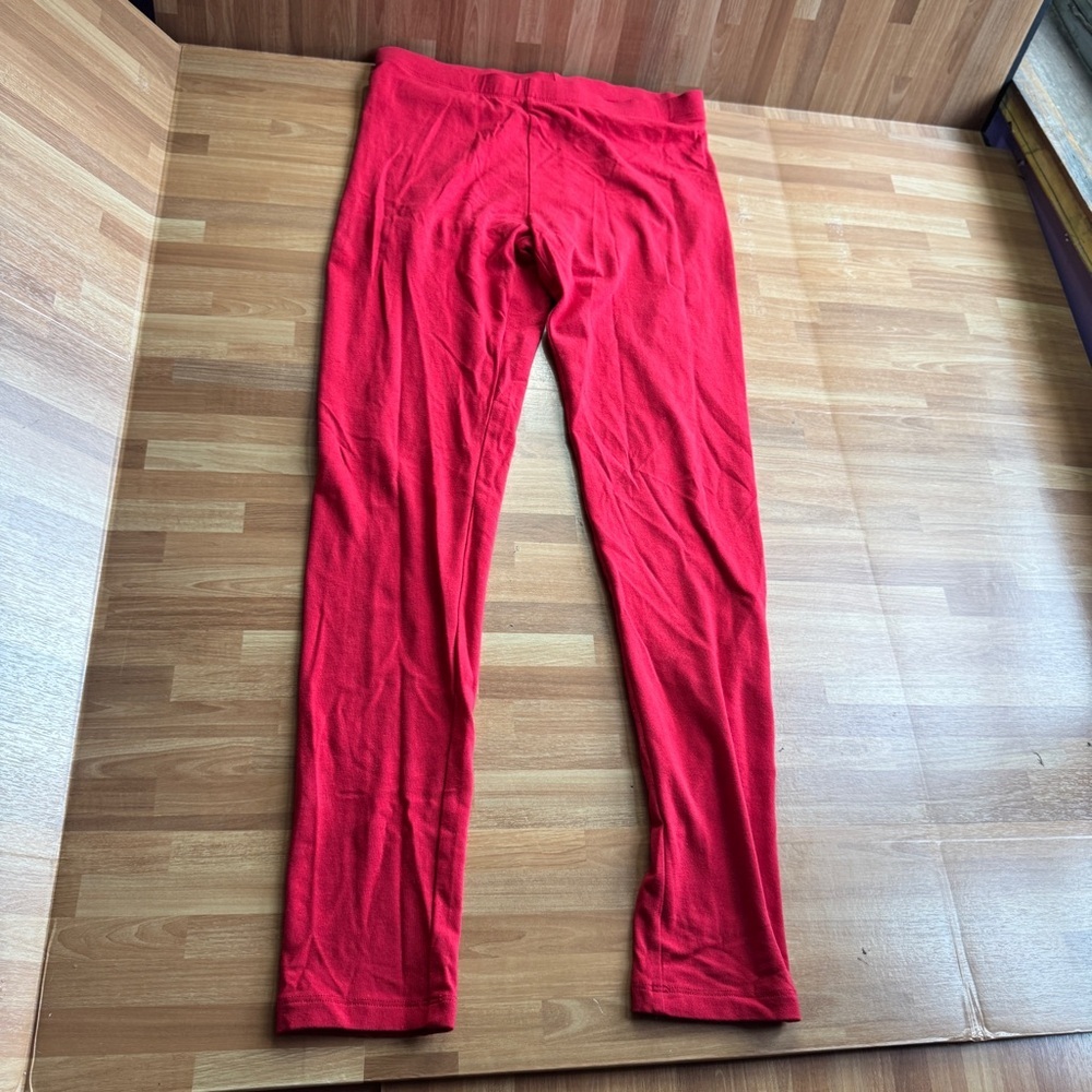 Red ladies leggings size small